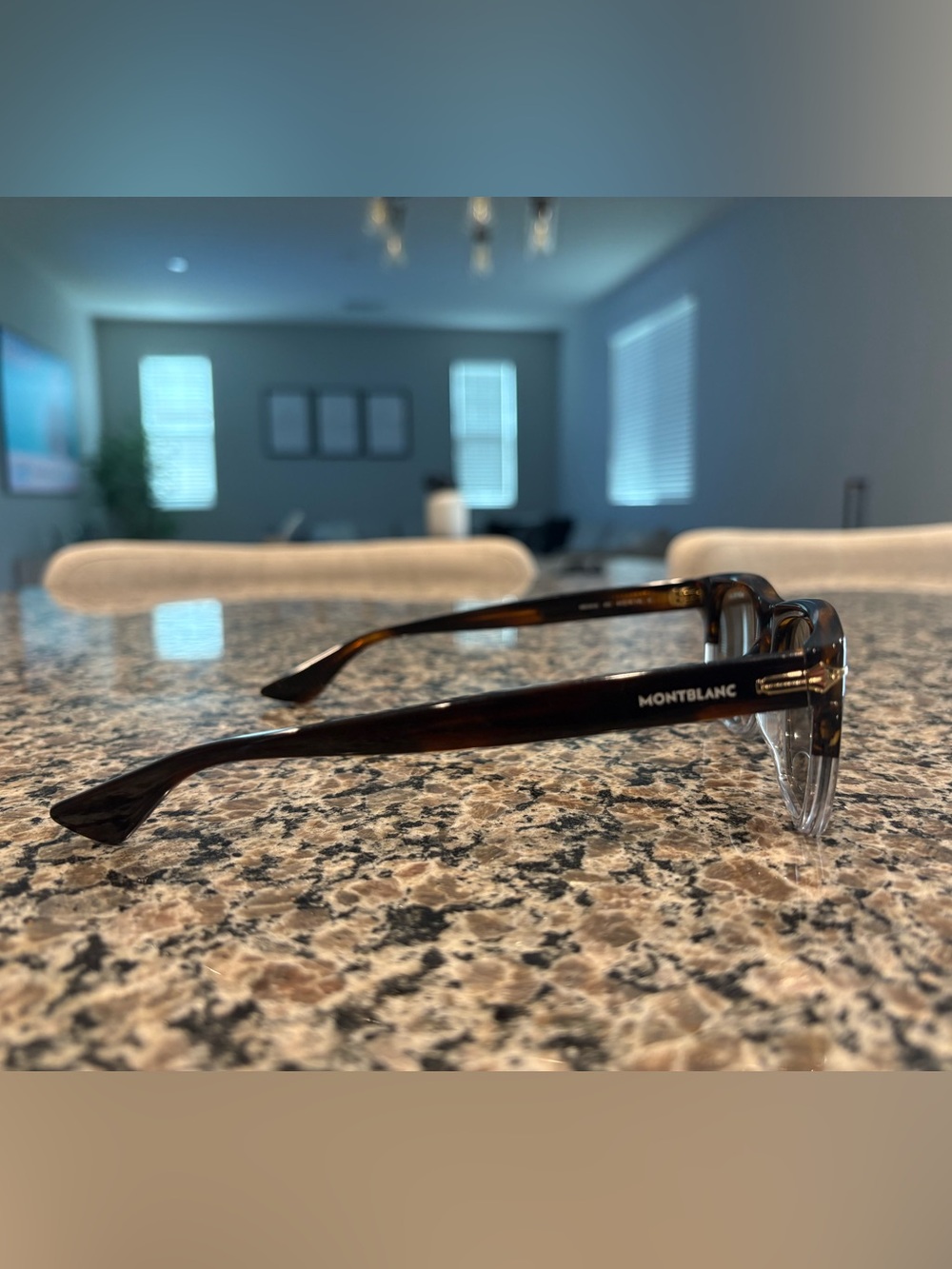 Montblanc Tortoise Frame Sunglasses with Brown Lenses - Picture 2 of 6
